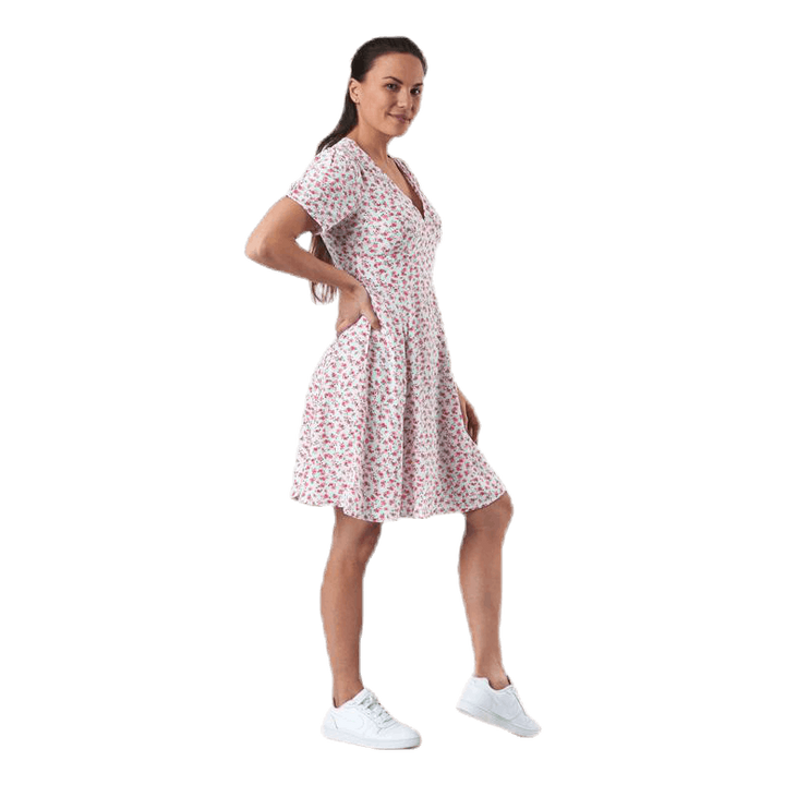 Davie Ss Short Dress Wvn White