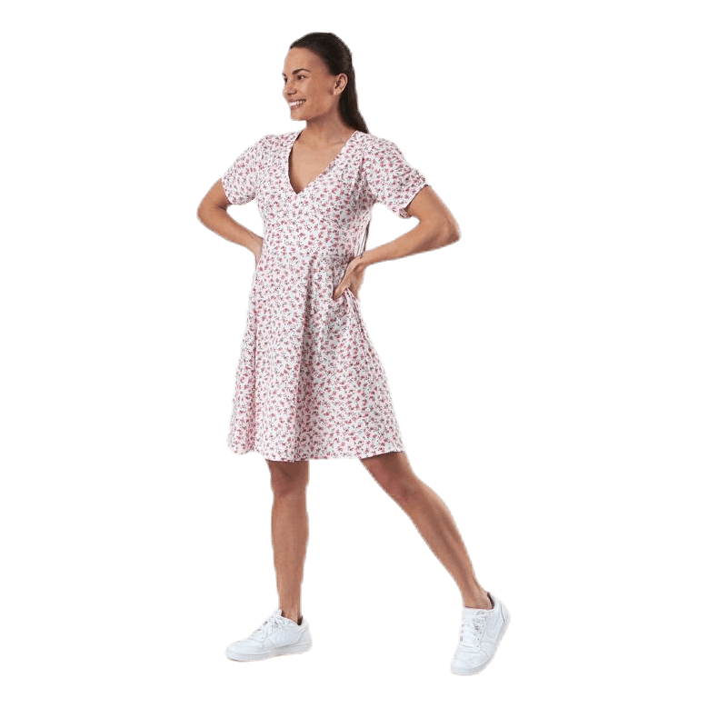 Davie Ss Short Dress Wvn White