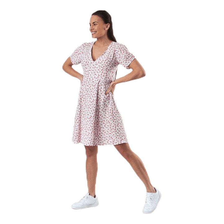 Davie Ss Short Dress Wvn White