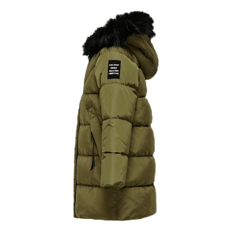 Kids Only Monica Long Puffer Coat Beige – - Main Image