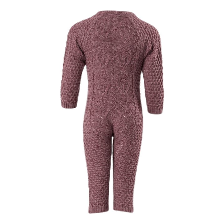 Wrilla Wool Ls Knit Suit Red