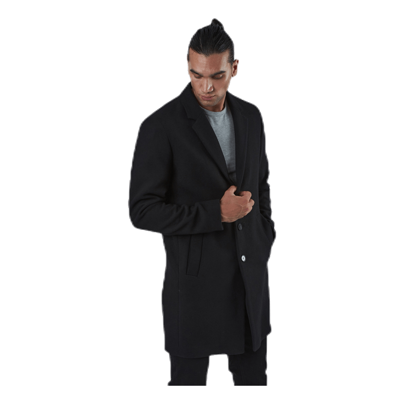 Moulder Wool Coat Black