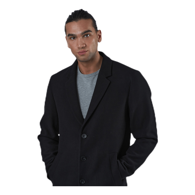 Moulder Wool Coat Black