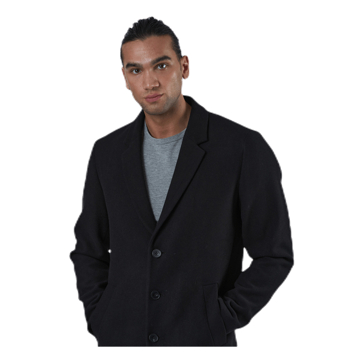 Moulder Wool Coat Black