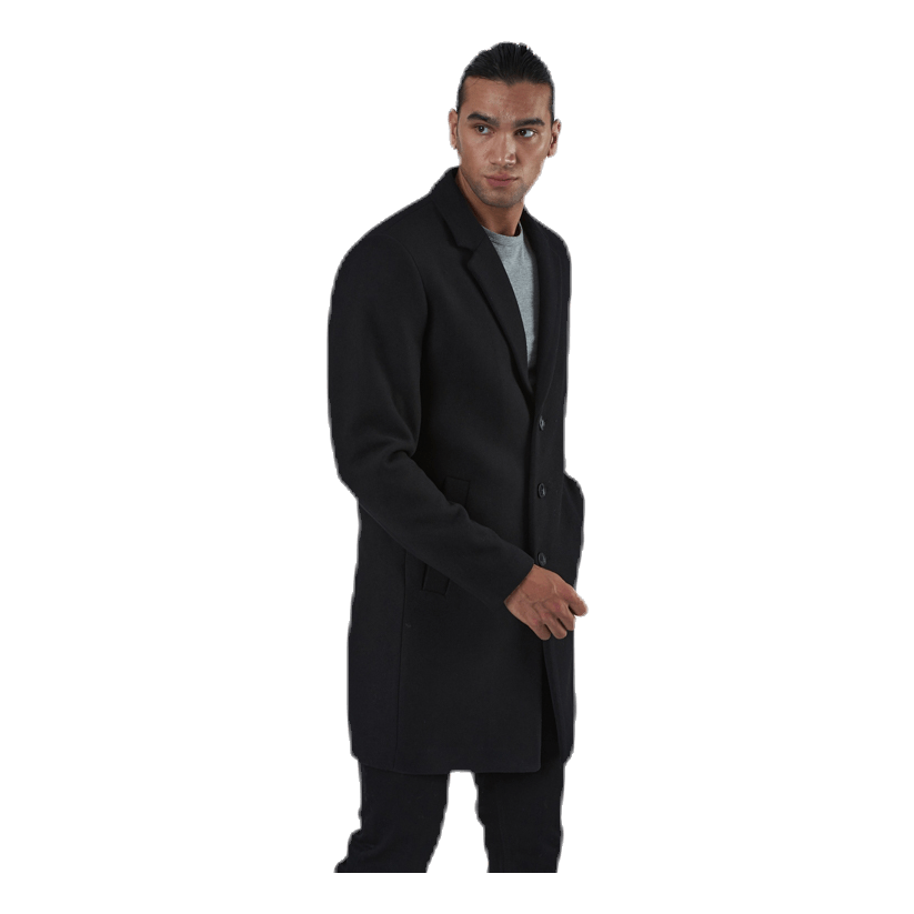 Moulder Wool Coat Black