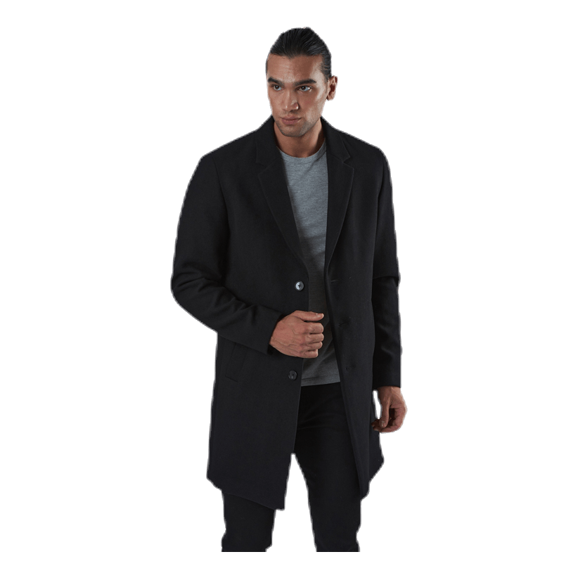 Moulder Wool Coat Black