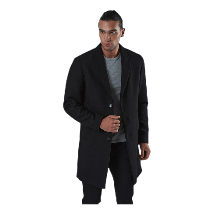 Moulder Wool Coat Black