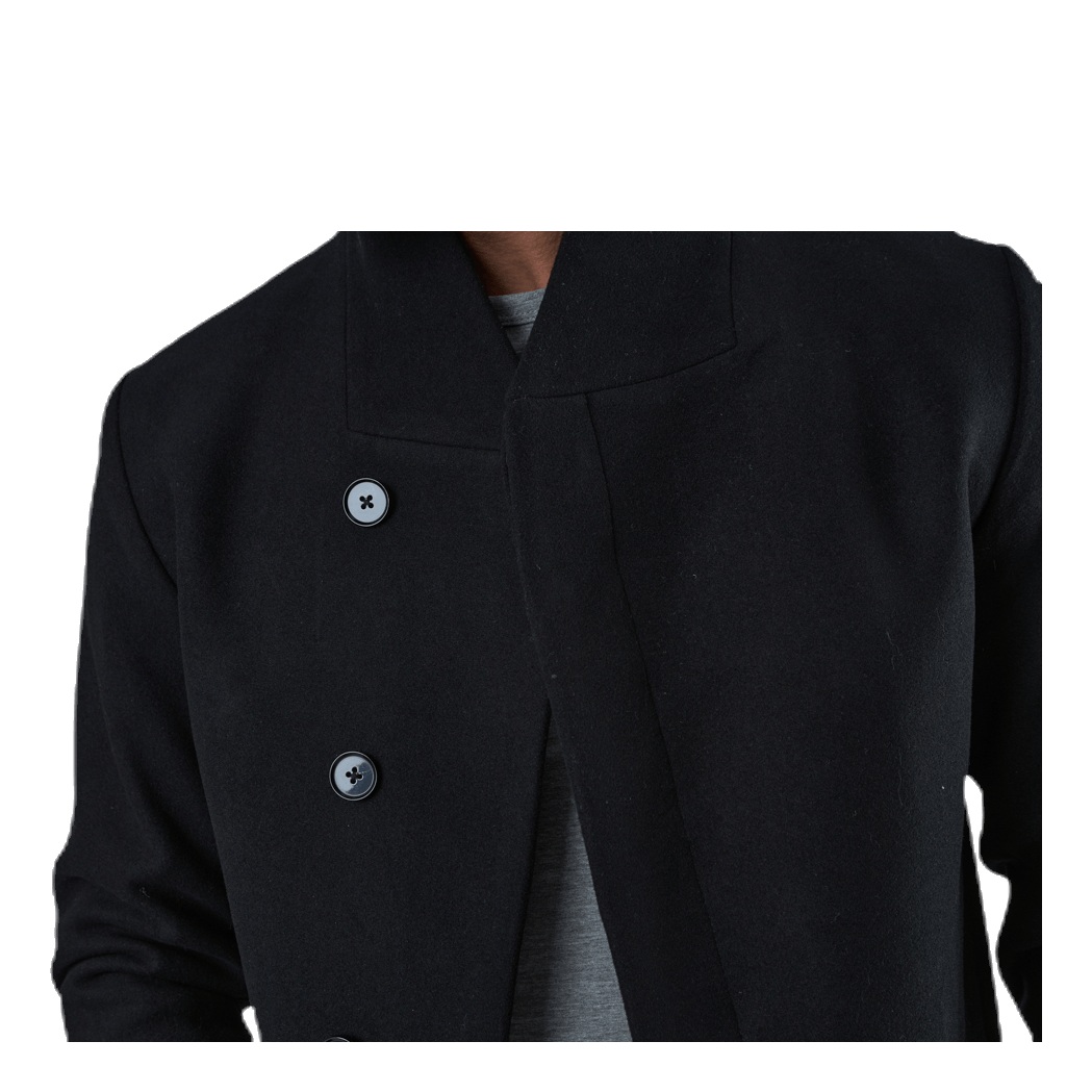 Collum Wool Coat Black