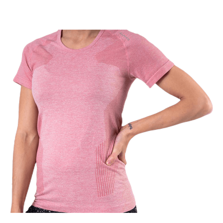 Vanilla Melange Seamless S/S Tee Pink