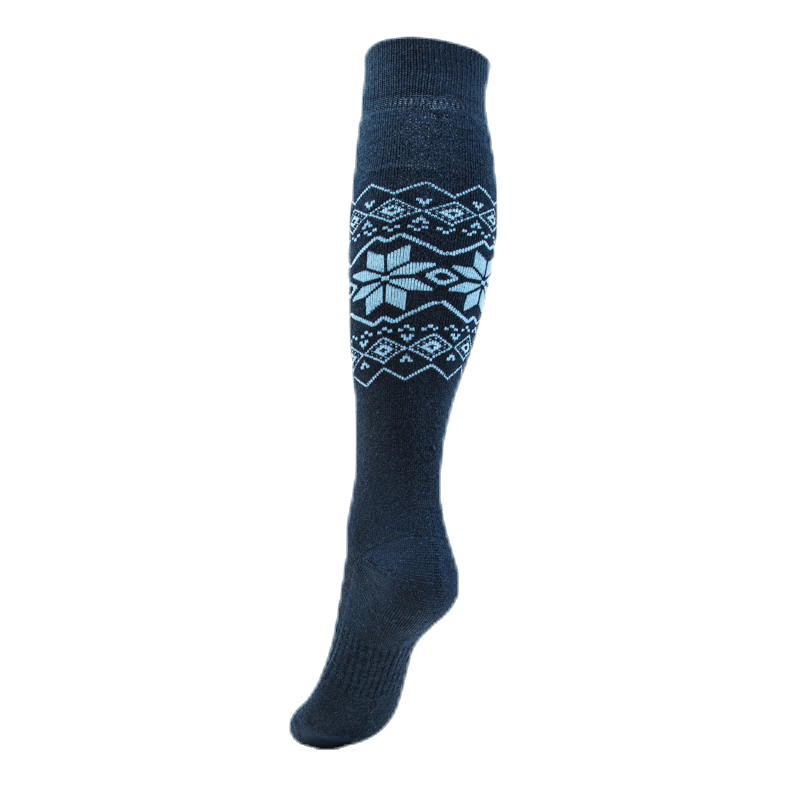 Ossar Wool Jacquard Sock Blue