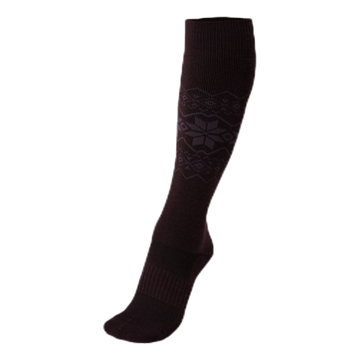 Ossar Wool Jacquard Sock Purple