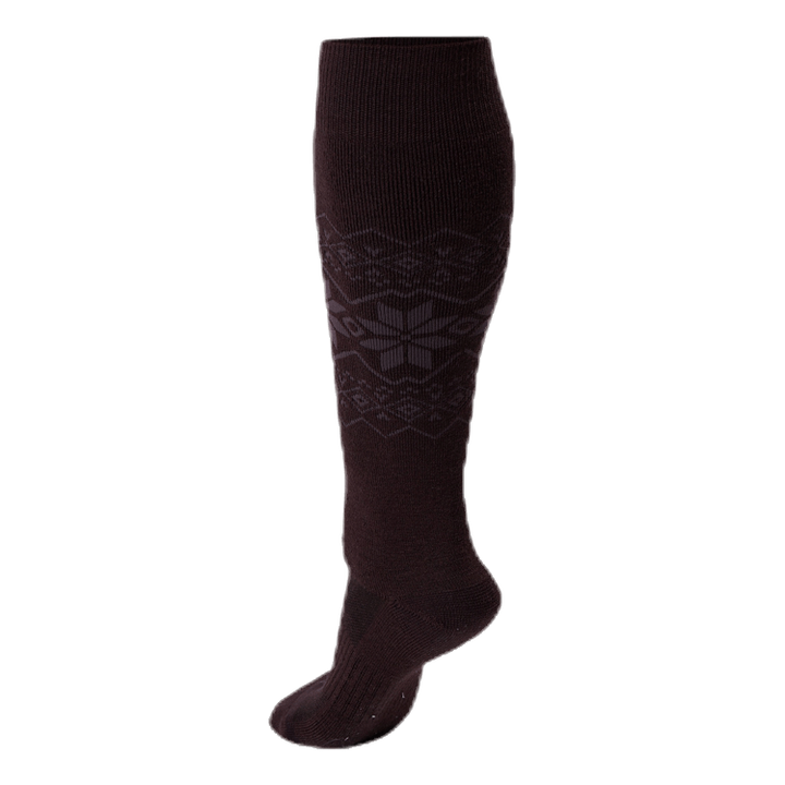 Ossar Wool Jacquard Sock Purple