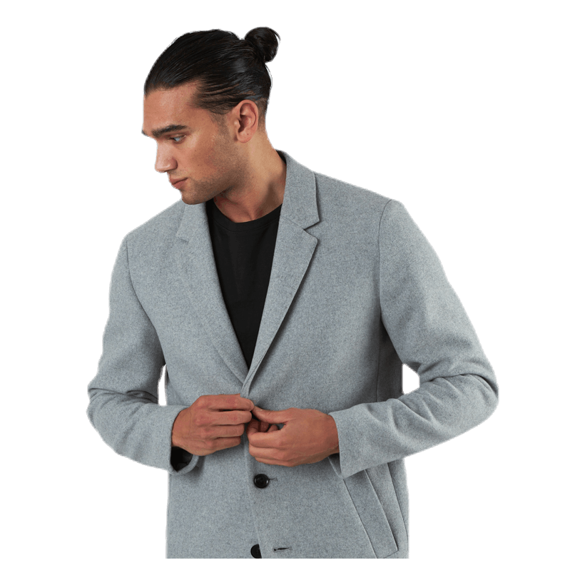 Moulder Wool Coat Grey