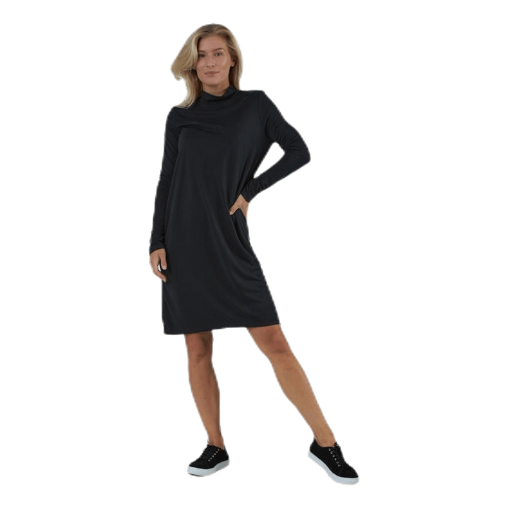 Bamala T-Neck Ls Dress Black