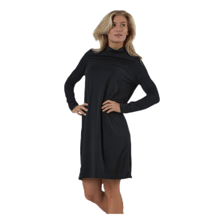 Bamala T-Neck Ls Dress Black