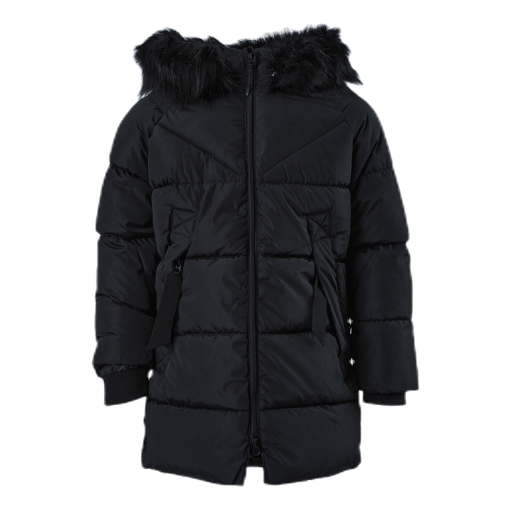 Monica Long Puffer Coat Black