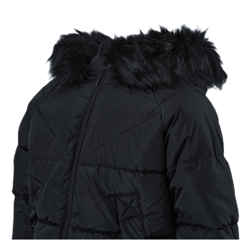 Kids Only Monica Long Puffer Coat Black – - Main Image