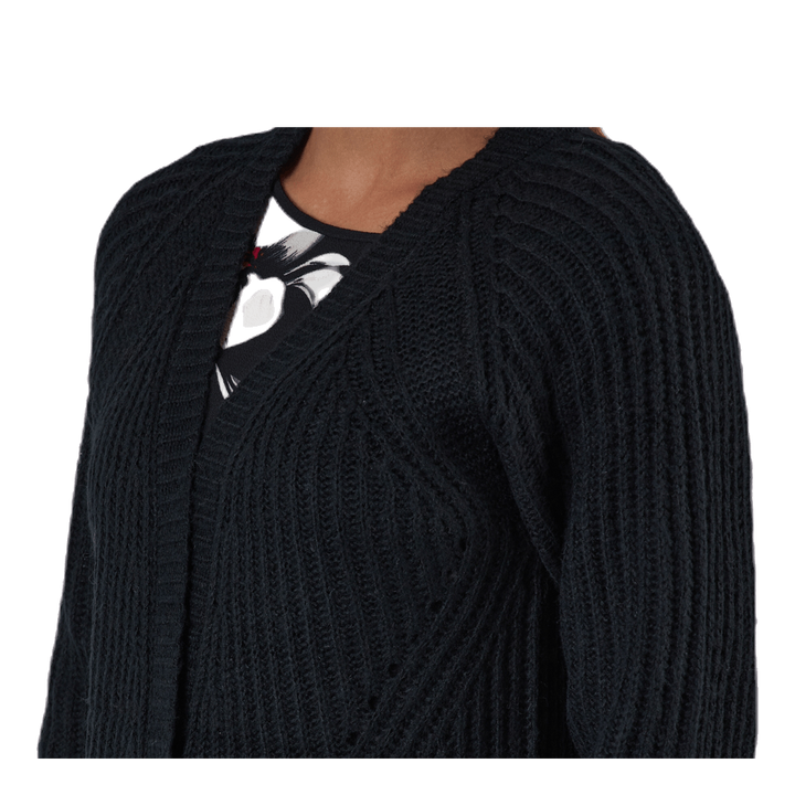 Bernice L/S Cardigan Knt Black