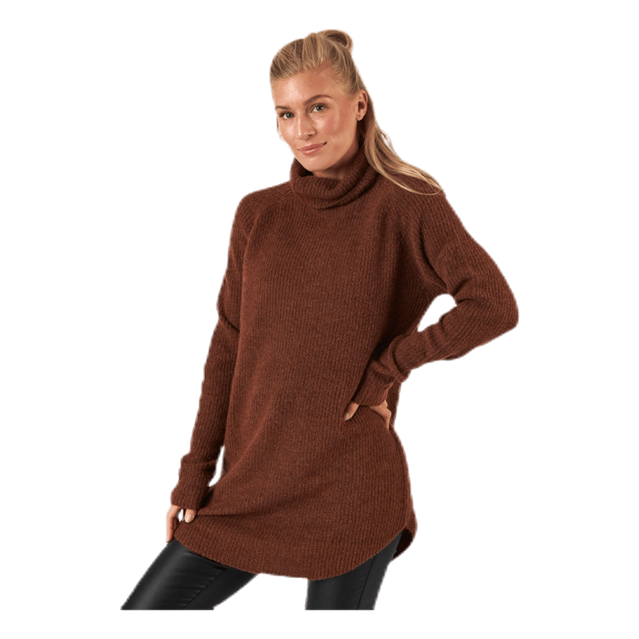 Ellen Ls Long  Knit Brown