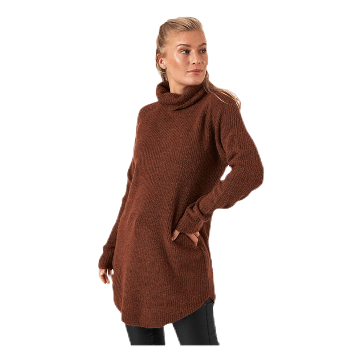 Ellen Ls Long  Knit Brown