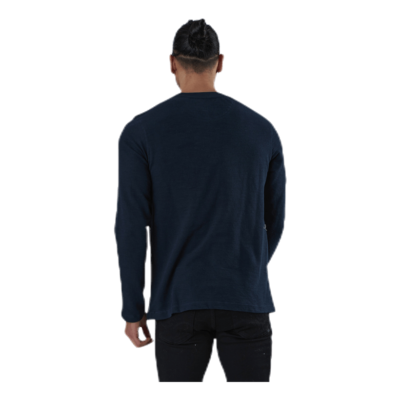 Ray Tee Ls Henley Blue