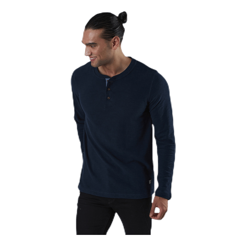 Ray Tee Ls Henley Blue