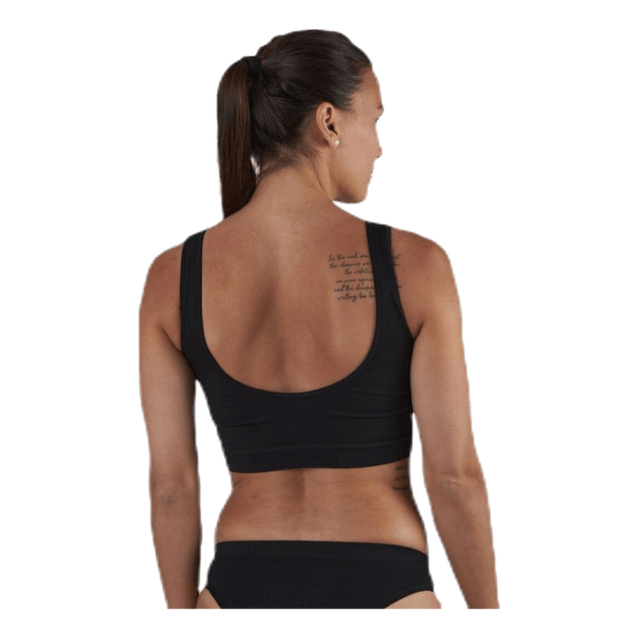 Symmi Rib Bra Top 2-Pack Black