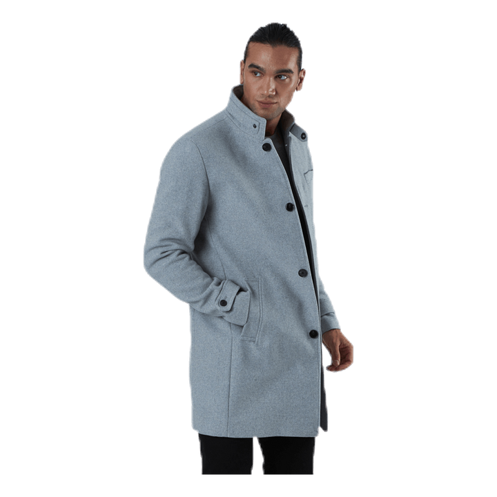 Melton Wool Coat Grey