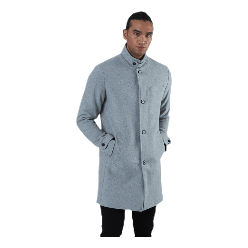 Melton Wool Coat Grey