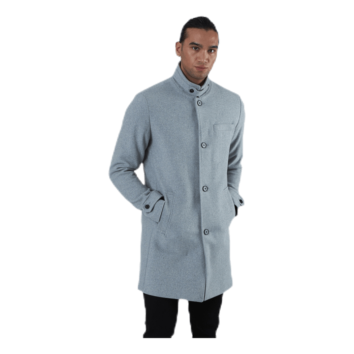 Melton Wool Coat Grey