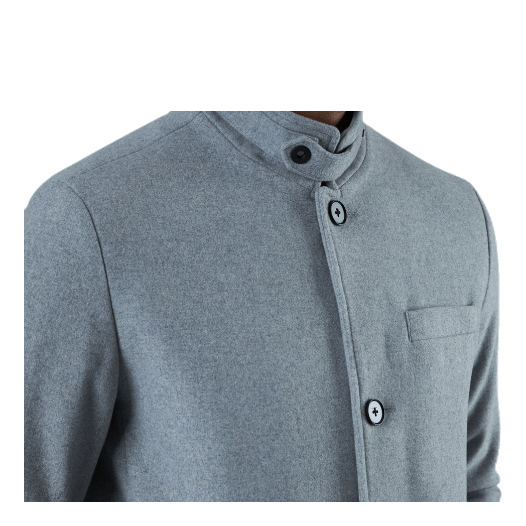 Melton Wool Coat Grey