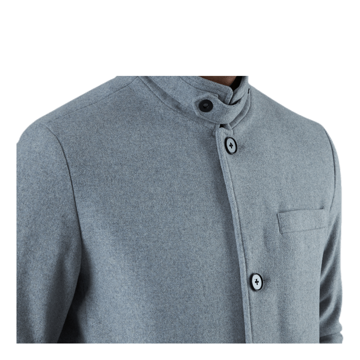 Melton Wool Coat Grey