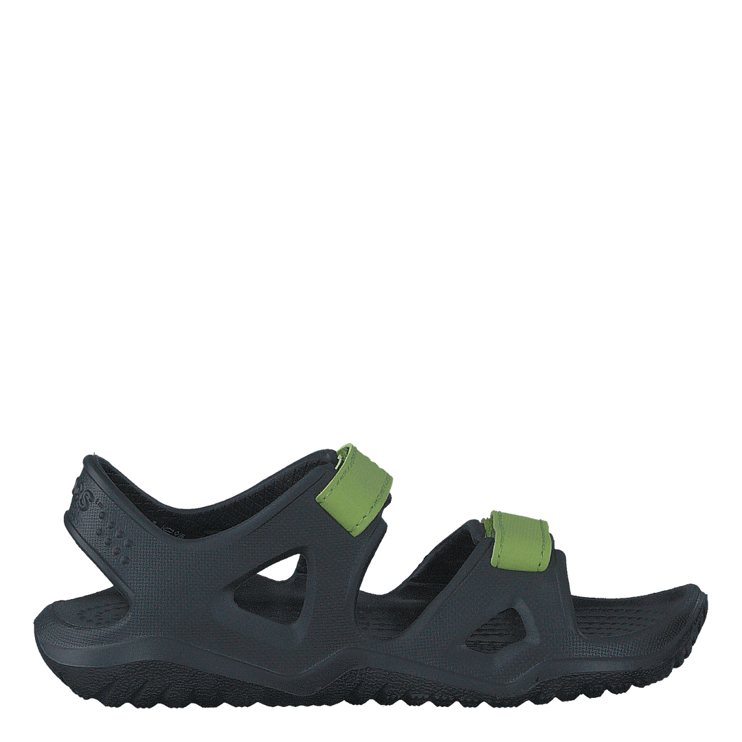 Swiftwater River Sandal Kids Black / Volt Green