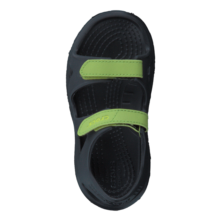 Swiftwater River Sandal Kids Black / Volt Green