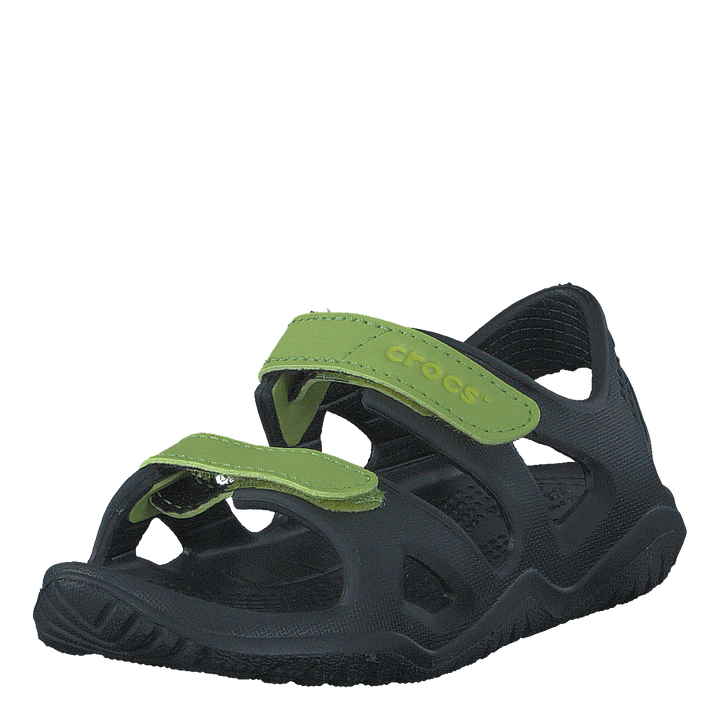 Swiftwater River Sandal Kids Black / Volt Green