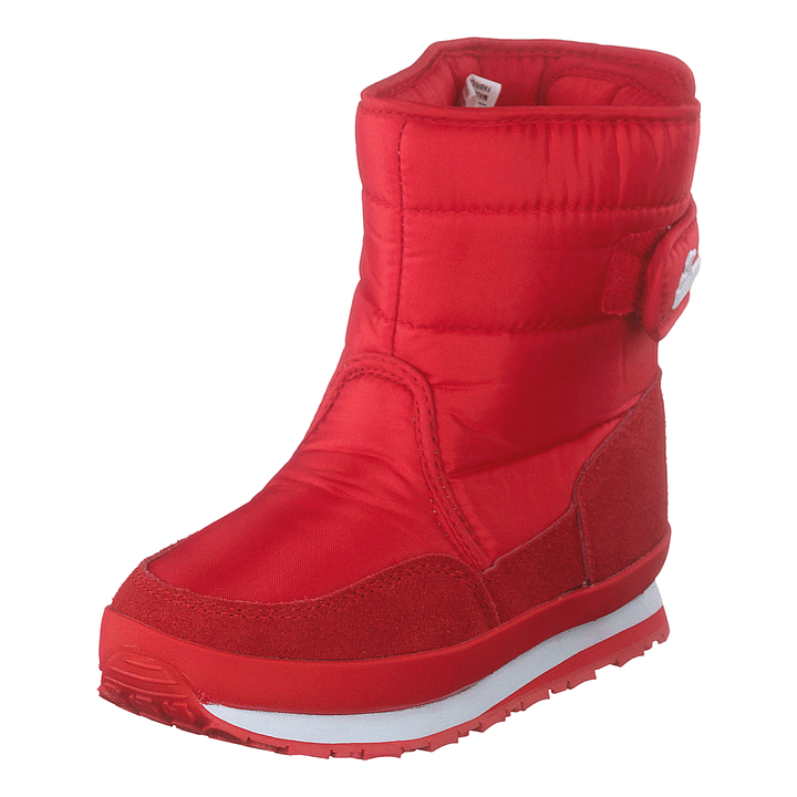 Rd Nylon Suede Solid Kids Red