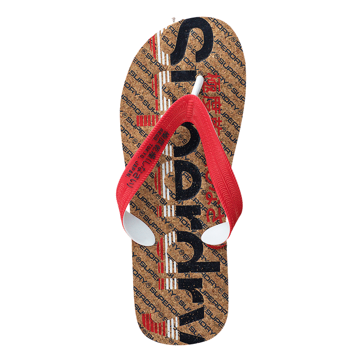 Cork Colour Pop Flip Flop Navy/true Red/cork