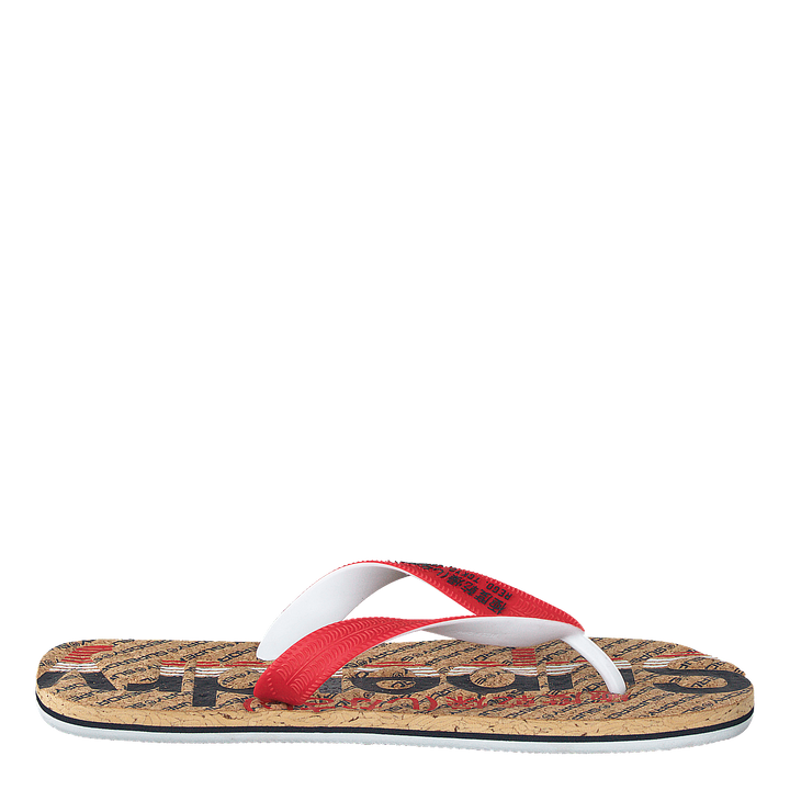 Cork Colour Pop Flip Flop Navy/true Red/cork