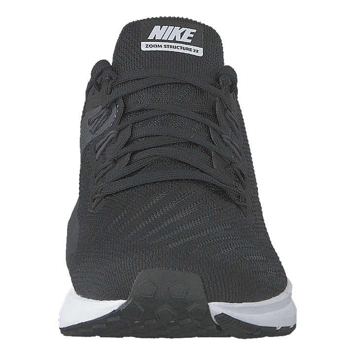 Men's Air Zoom Structure 22 Black/white-gridiron