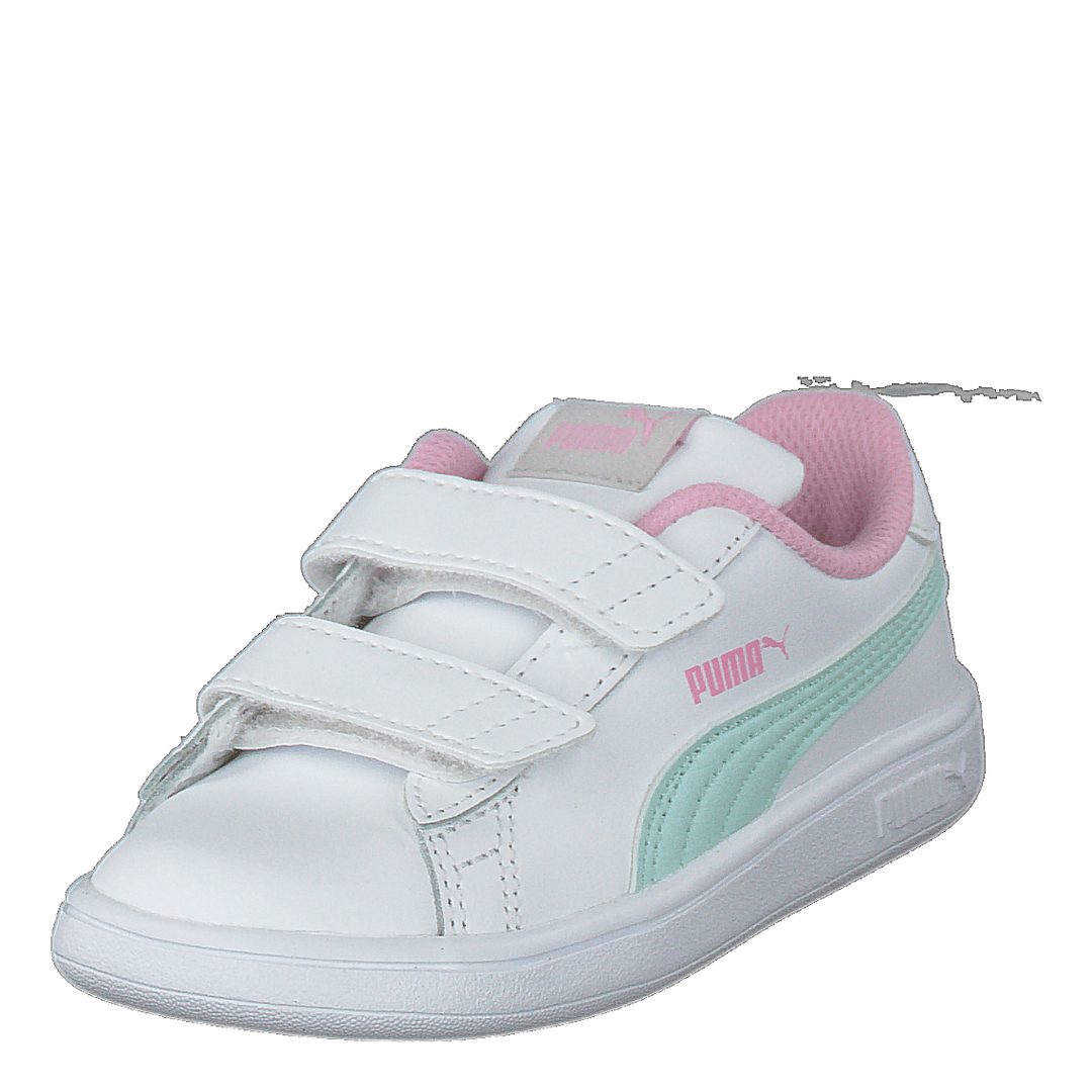 Puma Smash V2 L Inf Puma White-fair Aqua-pale Pink