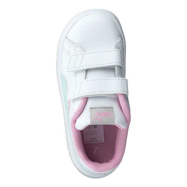 Puma Smash V2 L Inf Puma White-fair Aqua-pale Pink