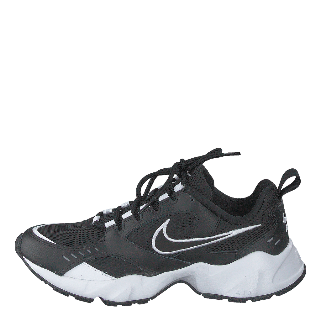 Nike white and black air heights trainers deals