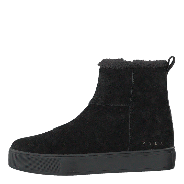 Suede Pile Boot Black