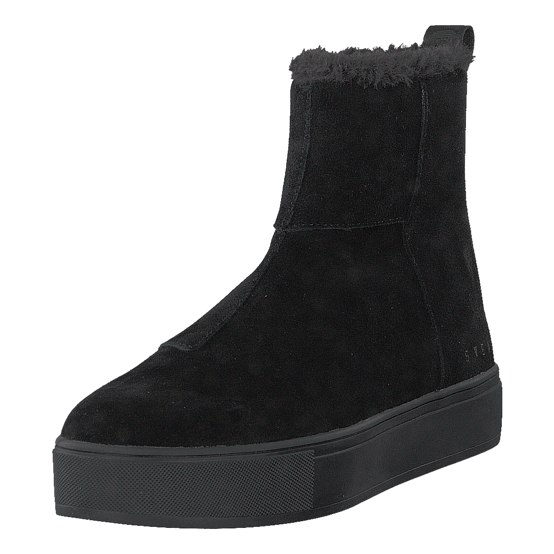 Suede Pile Boot Black