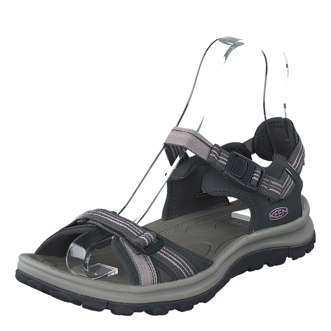 Terradora Ii Open Toe Sandal Dark Grey/dawn Pink