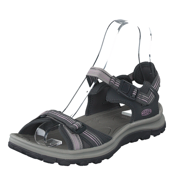 Terradora Ii Open Toe Sandal Dark Grey/dawn Pink