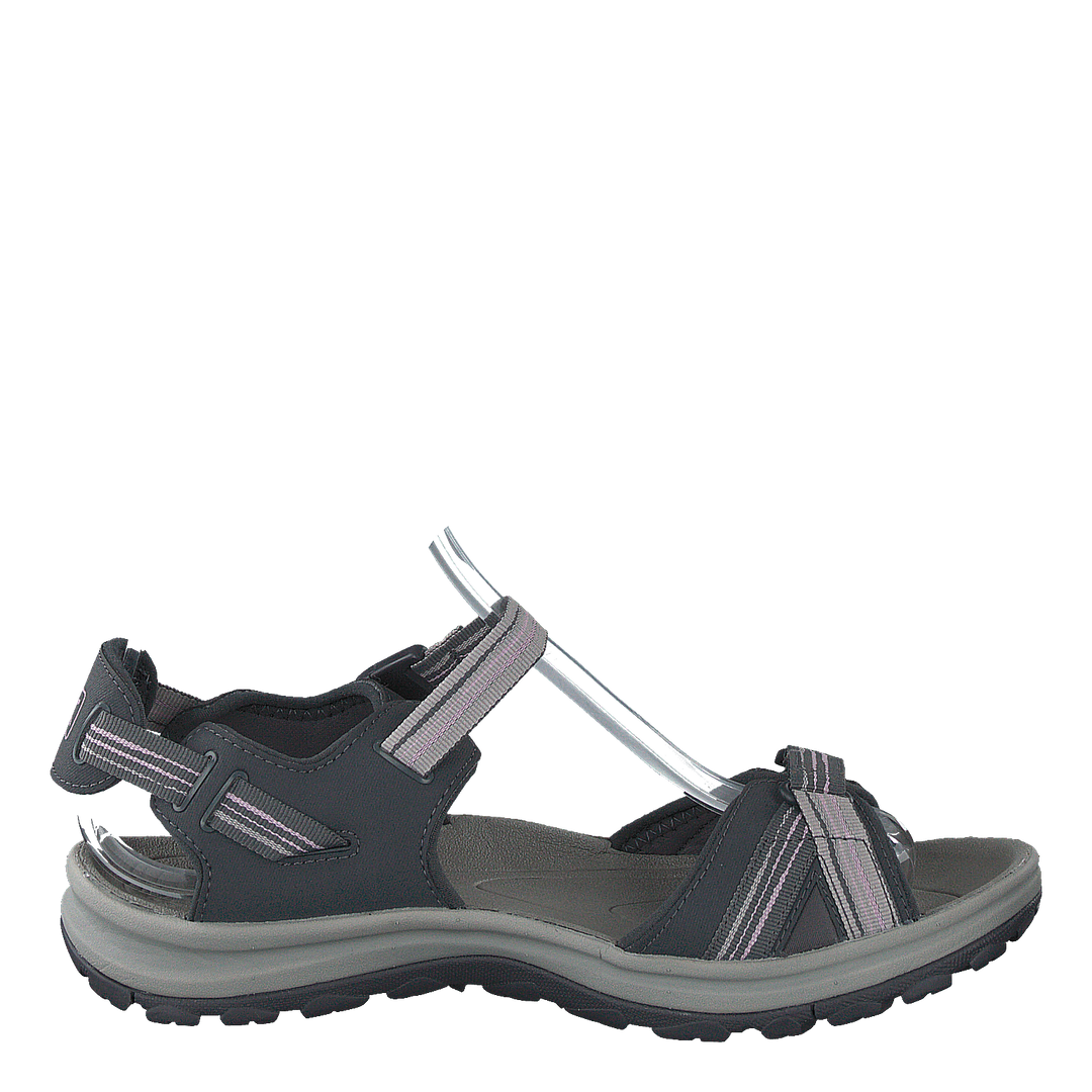 Terradora Ii Open Toe Sandal Dark Grey/dawn Pink