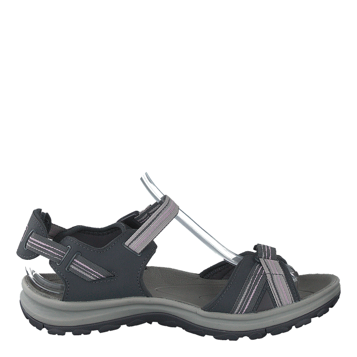 Terradora Ii Open Toe Sandal Dark Grey/dawn Pink