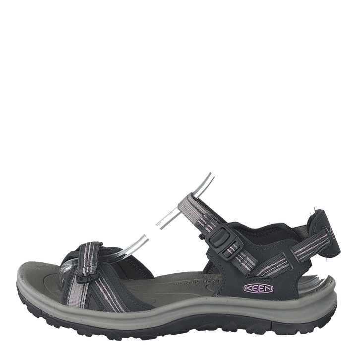 Terradora Ii Open Toe Sandal Dark Grey/dawn Pink