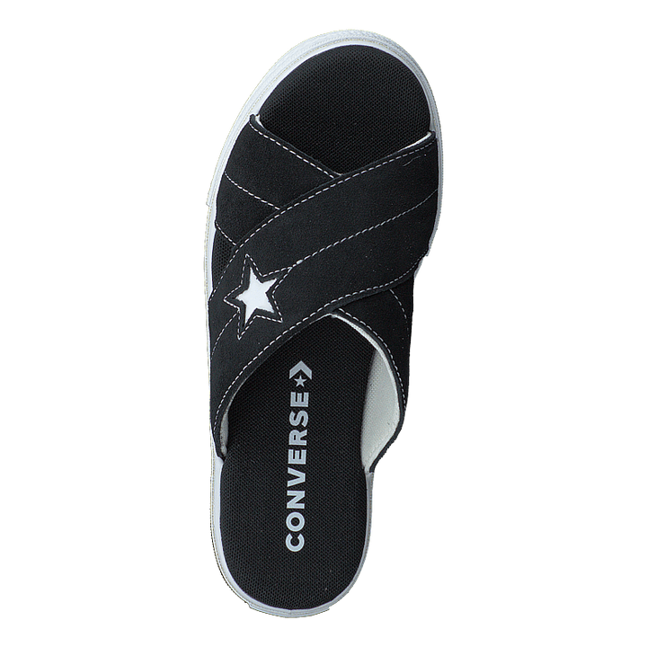 One Star Sandal Black/black/white